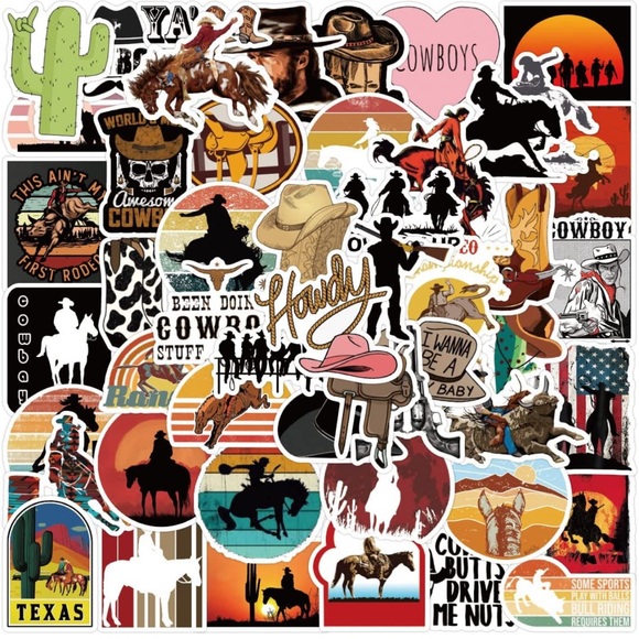 country Accessories - Country Cowboy Stickers - Mystery⁉️ Bundle!!! 12 stickers